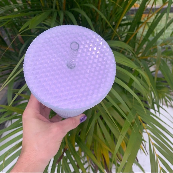 Starbucks Icy White Studded Cup Iridescent Lilac Tumbler Venti 24oz New 2022 - Picture 11 of 13